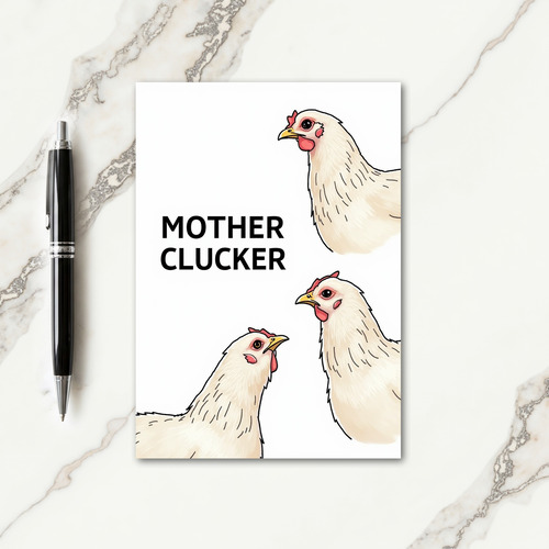 Clucking Good Mothers Day Card