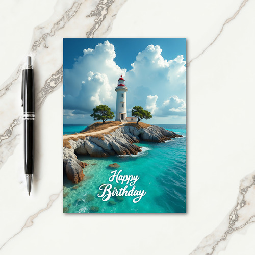 Coastal Birthday View Card