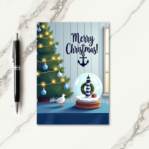 Coastal Christmas Beacon Card