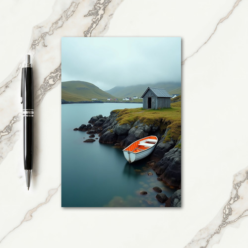 Coastal Fathers Day Boat Card