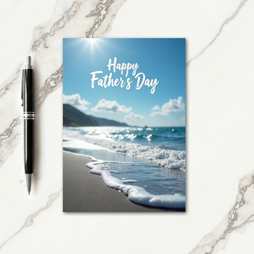 Coastal Fathers Day Card
