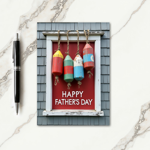 Coastal Fathers Day Decor Card