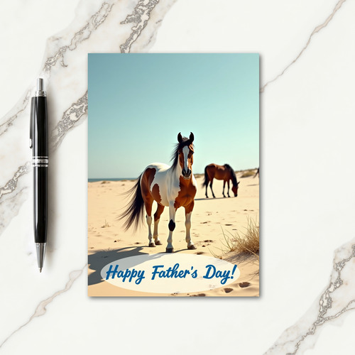 Coastal Fathers Day Equine Card