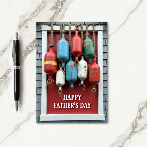 Coastal Fathers Day Floats Card