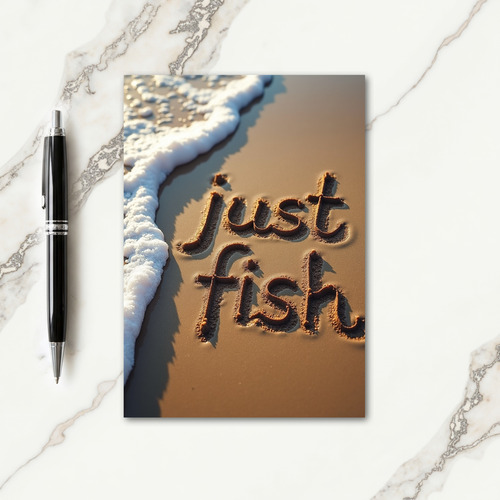 Coastal Fathers Day Message Card