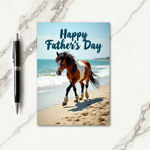 Coastal Fathers Day Steed Card