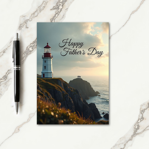 Coastal Fathers Day Tower Card
