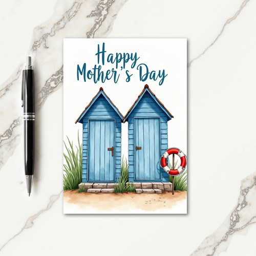 Coastal Home Mothers Day Card