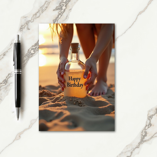 Coastal Message Birthday Card
