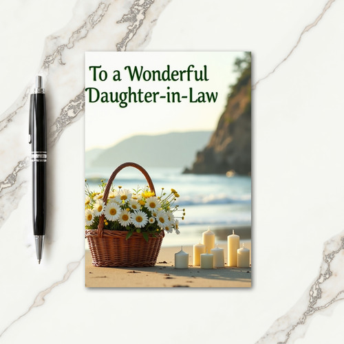 Coastal Mothers Day Daughter Card