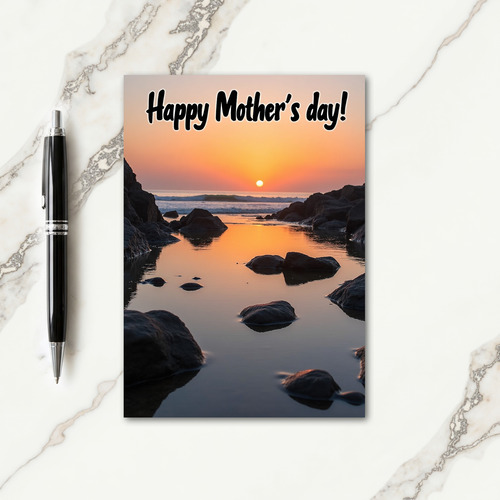 Coastal Mothers Day Sunrise Card