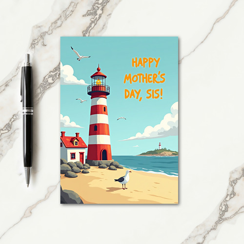 Coastal Mothers Day Wishes Card