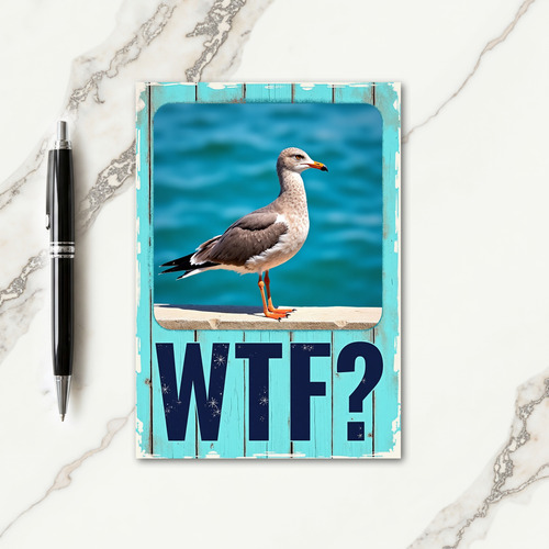 Coastal Seabird Birthday Card