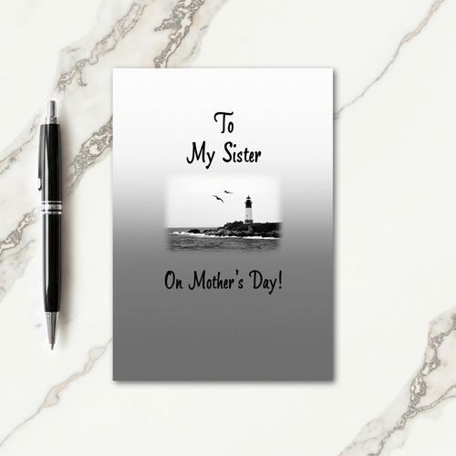Coastal Sister Mothers Day Card