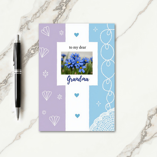 Cobalt Blossom Mothers Day Card