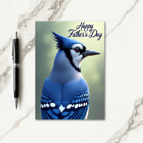 Cobalt Crest Fathers Day Card
