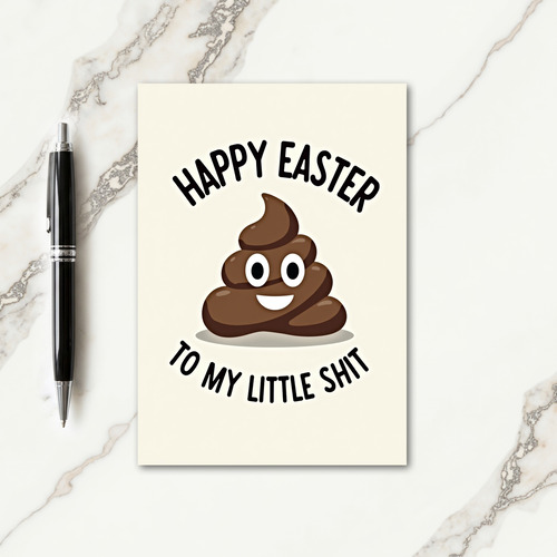 Coiled Easter Smile Card