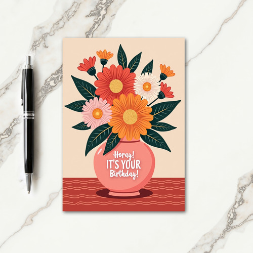 Colorful Art Birthday Card