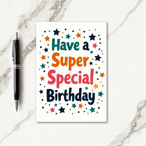 Colorful Artistic Birthday Card