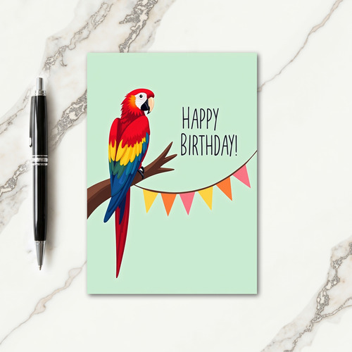 Colorful Avian Birthday Card