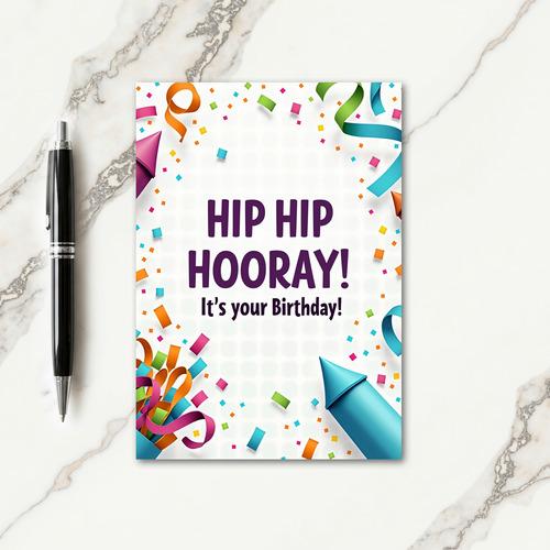 Colorful Birthday Burst Card