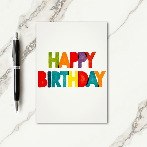 Colorful Birthday Card