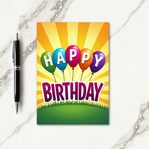 Colorful Bright Birthday Card
