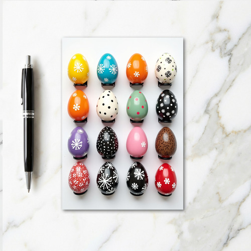 Colorful Egg Display Card