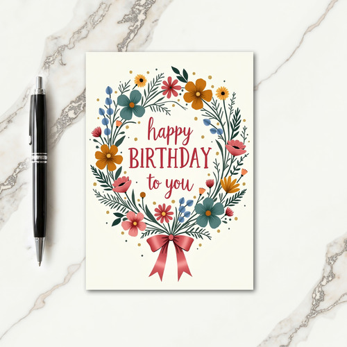 Colorful Frame Birthday Card