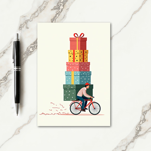 Colorful Parcel Birthday Card