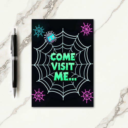 Come Visit Me Glowing Card thumbnail