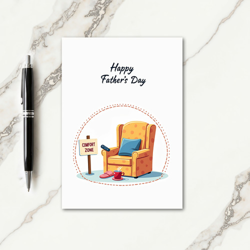 Comfort Zone Fathers Day Image Card
