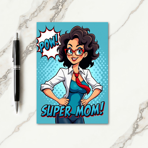 Comic Style Mothers Day Card