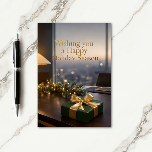 Company Happy Holidays Message Card
