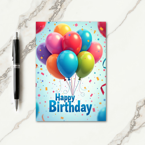 Confetti Birthday Card