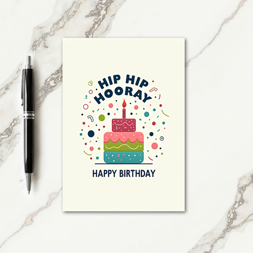 Confetti Cake Festive Card