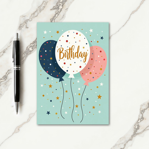 Confetti Celebration Birthday Card
