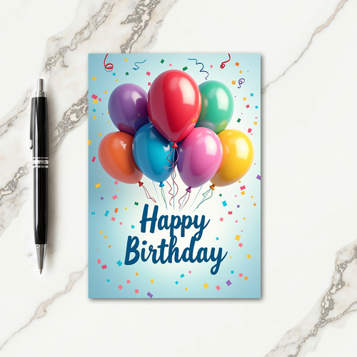 Confetti Joy Birthday Card