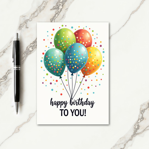 Confetti Pop Birthday Card
