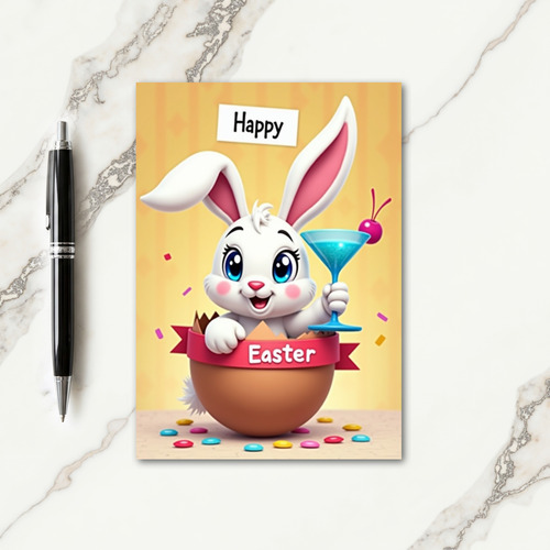 Confetti Rabbit Celebration Card