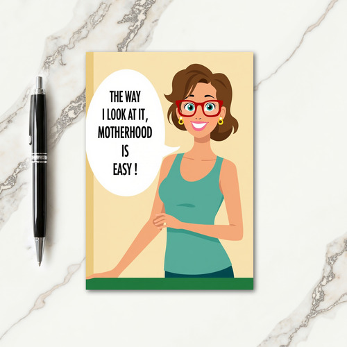 Confident Mothers Day Message Card