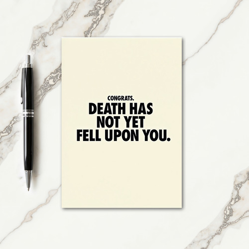 Congrats Bold Text Birthday Card