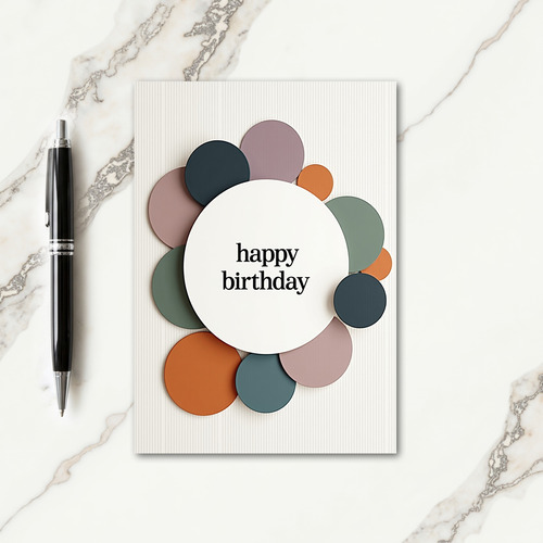 Contemporary Birthday Bloom Card