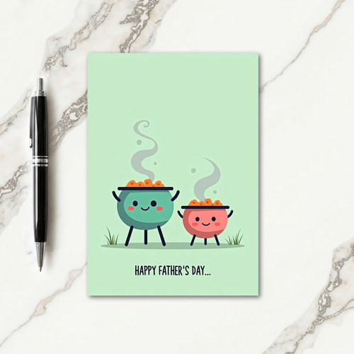 Cooking Pots Fathers Day Card