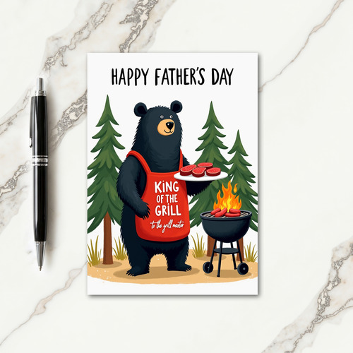Cookout Scene Fathers Day Card