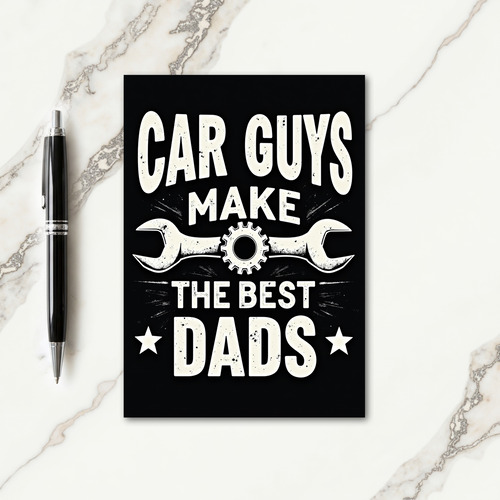 Cool Auto Dads Day Card
