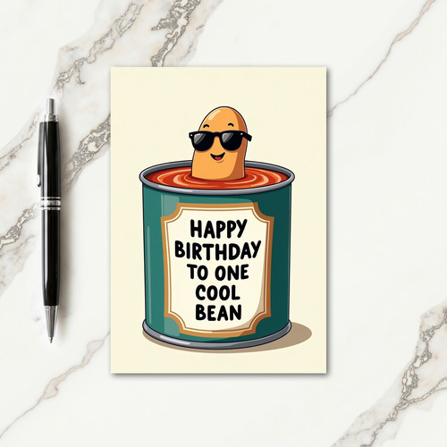 Cool Bean Birthday Message Card