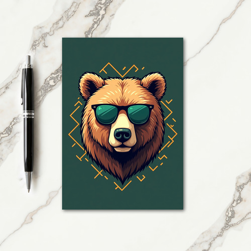 Cool Bear Moms Day Art Card