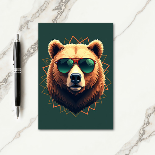 Cool Bear Mothers Day Art Card