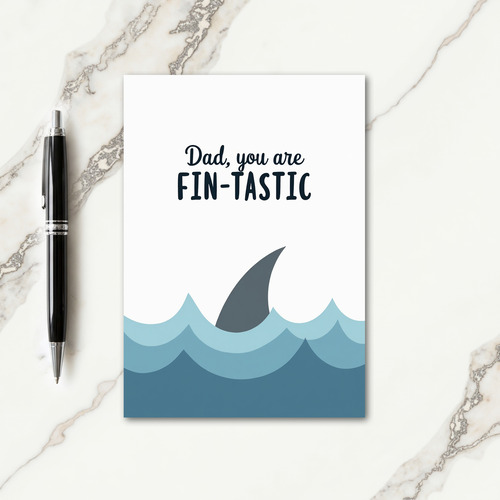 Cool Blue Fathers Day Ocean Card